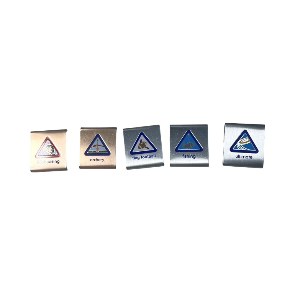 Boy Scouts BSA Cub Scout Belt Merit Badges Adventure Loop Slides‎ Lot Of 5